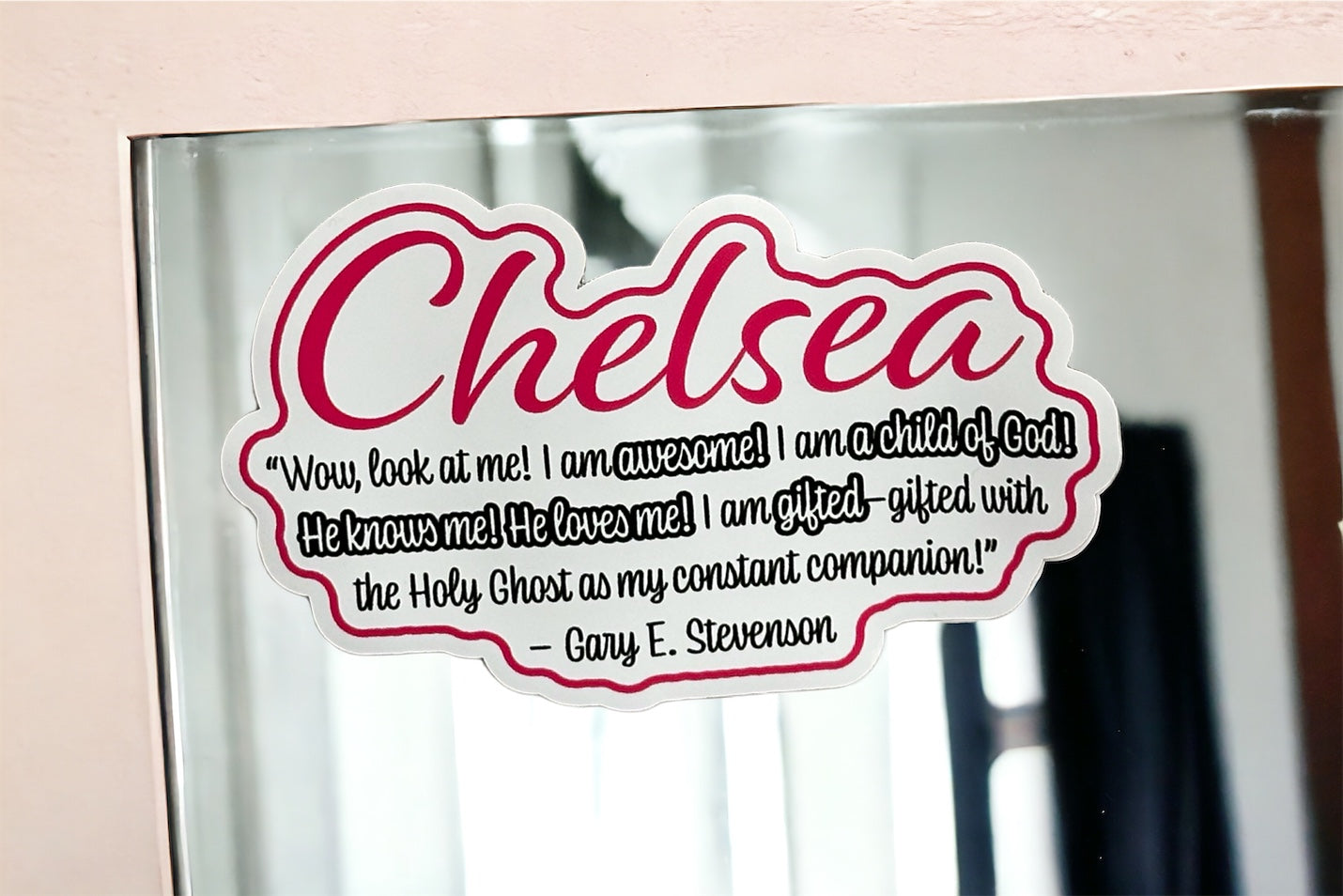 Young Women's Motivation Mirror Cling