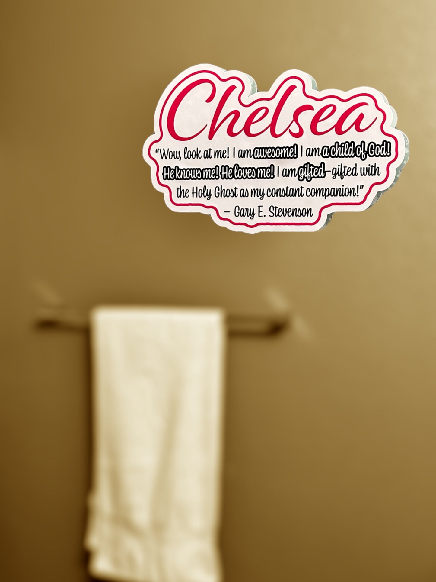 Young Women's Motivation Mirror Cling
